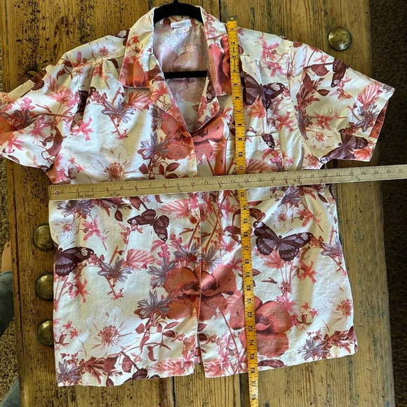 Vintage American Sweetheart Women's‎ Floral Short Sleeve Blouse, vintage blouse - Picture 6 of 6